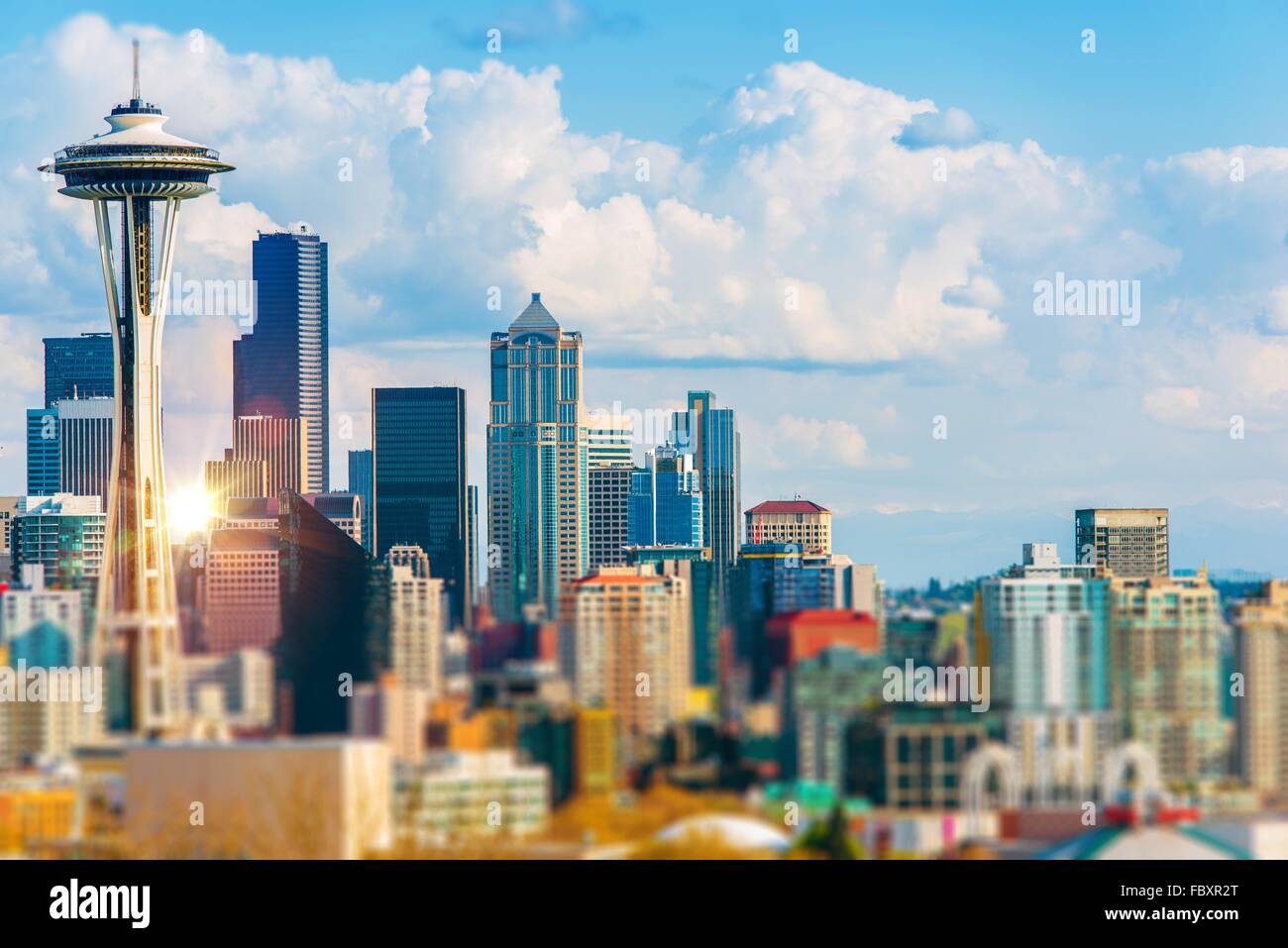 Seattle Cityscape. Seattle, Washington Downtown. United States. Stock Photo