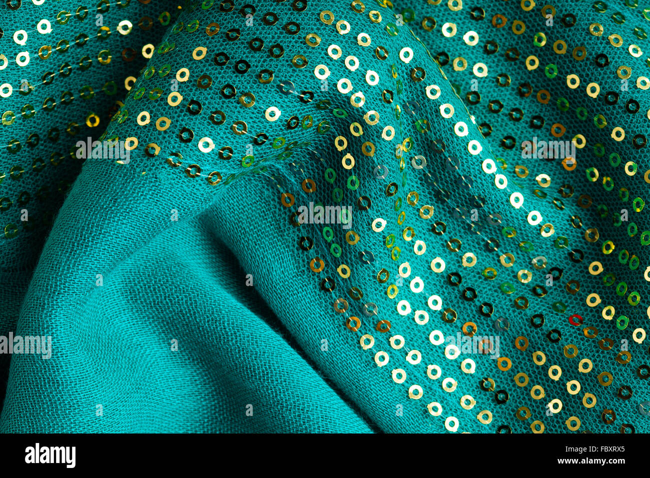 Green Textured Fabric for Sewing Clothes, Fabric Laid Out with Soft Folds  Stock Photo - Image of organza, abstract: 201289010