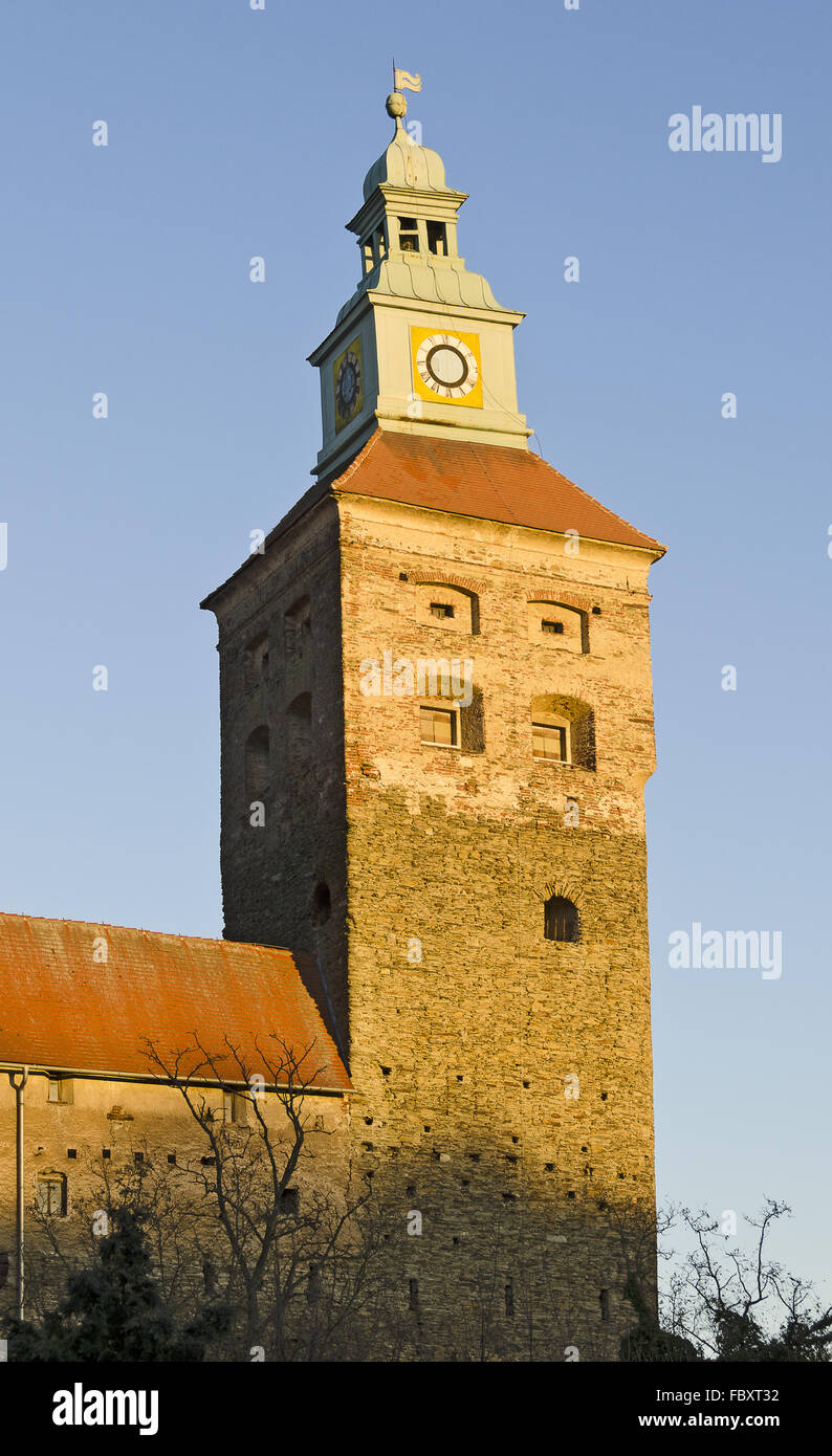 tower of the castle Schlaining Stock Photo