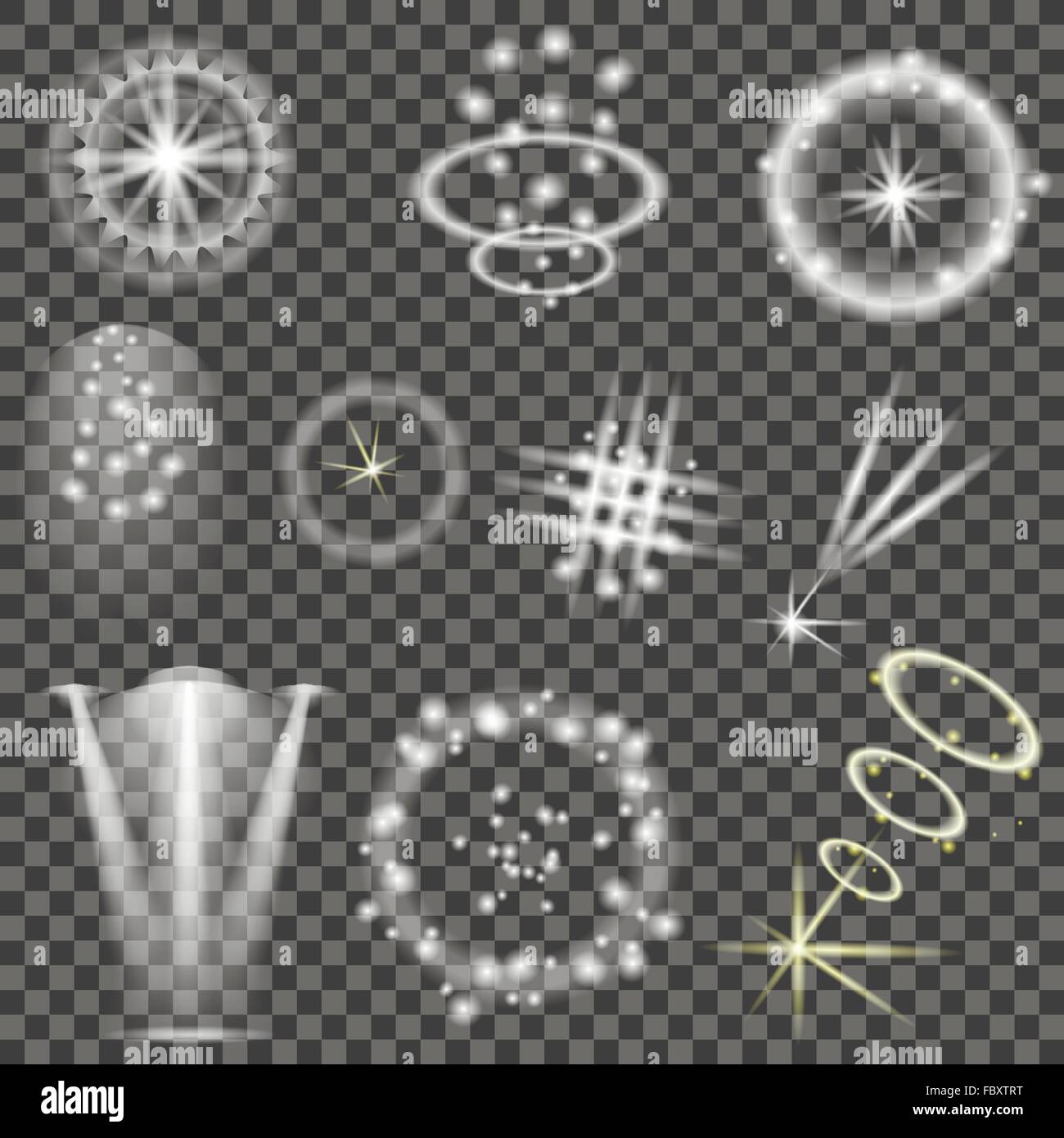 Different White Lights Stock Vector Image & Art - Alamy