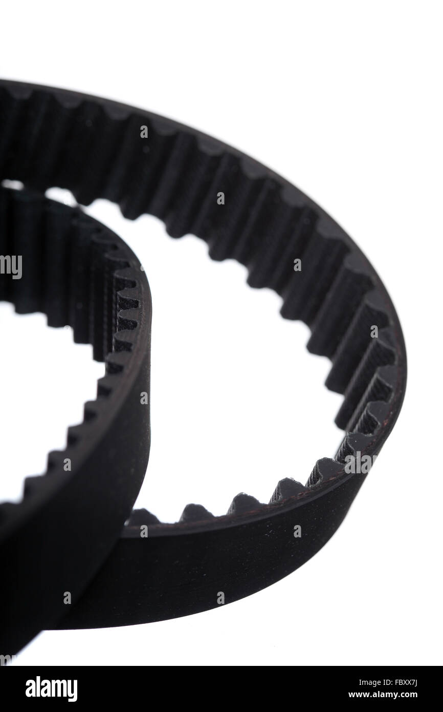 belt car engine isolated white background Stock Photo Alamy