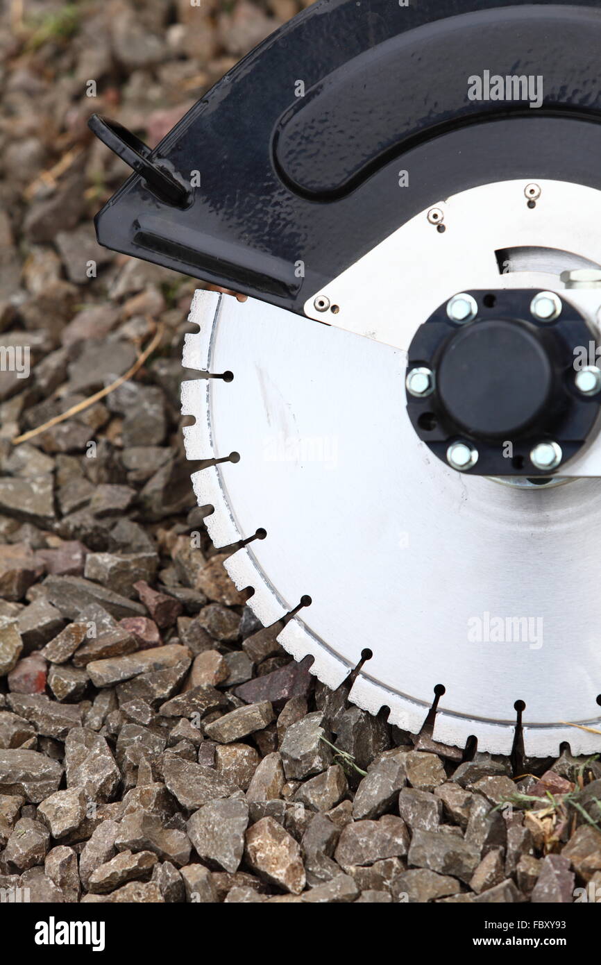 circular saw blades concrete cutter Stock Photo Alamy