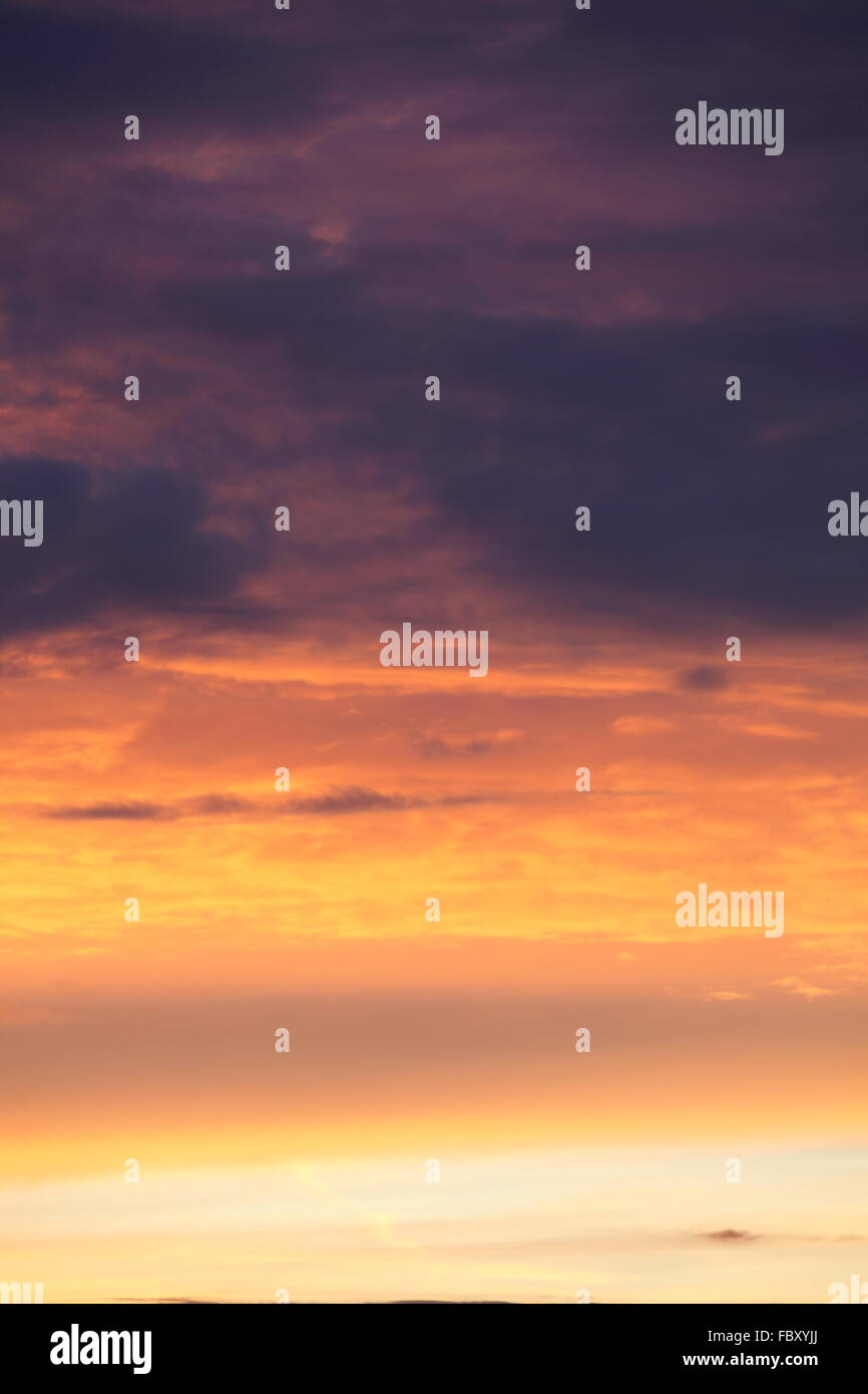 dramatic sunset Sunrise Sky with clouds Stock Photo - Alamy