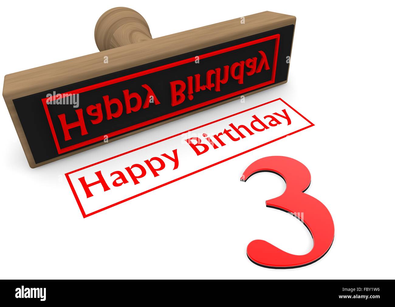 HAPPY BIRTHDAY red stamp Stock Photo - Alamy