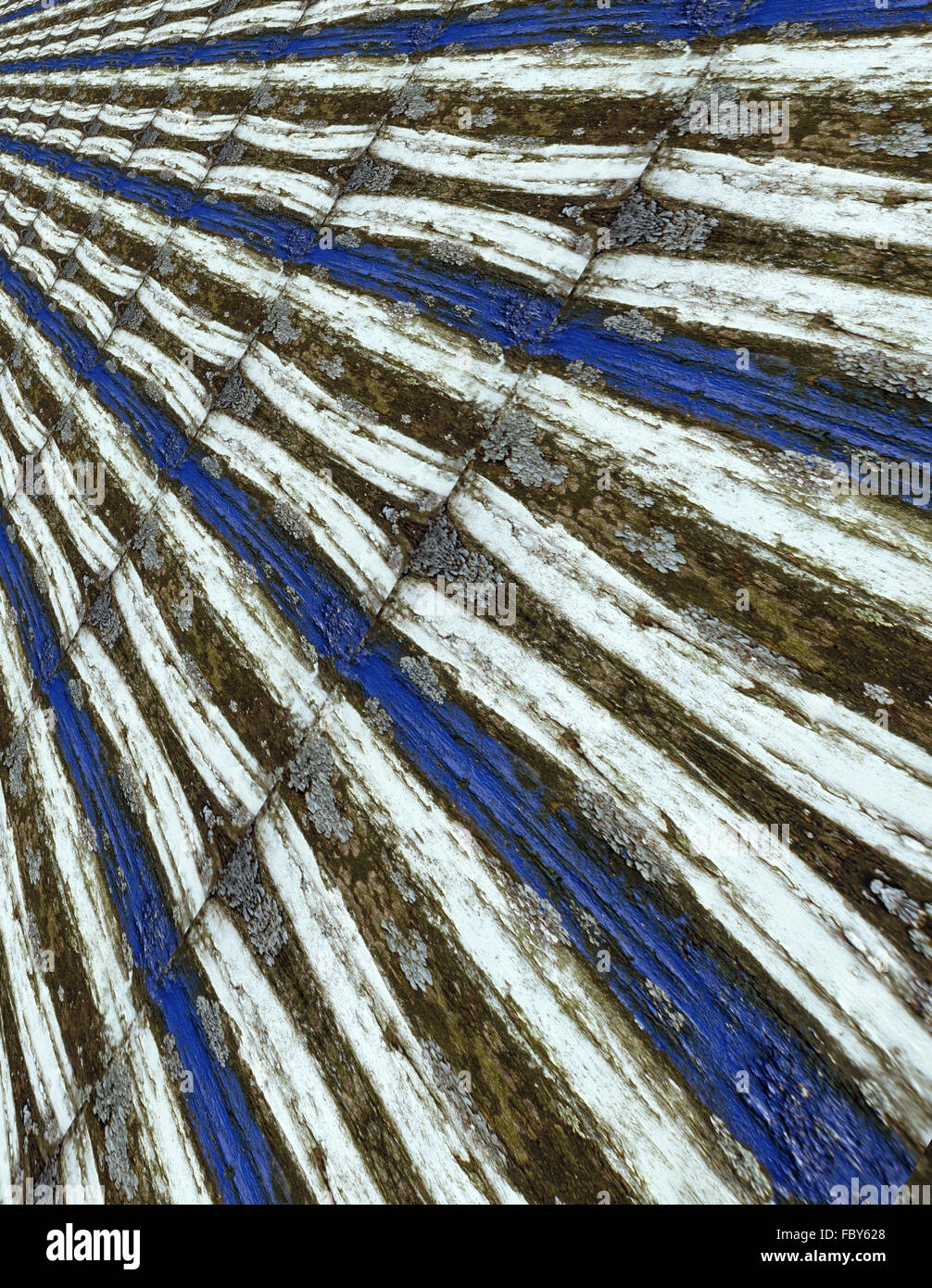 Tiled background - blue and white mark Stock Photo
