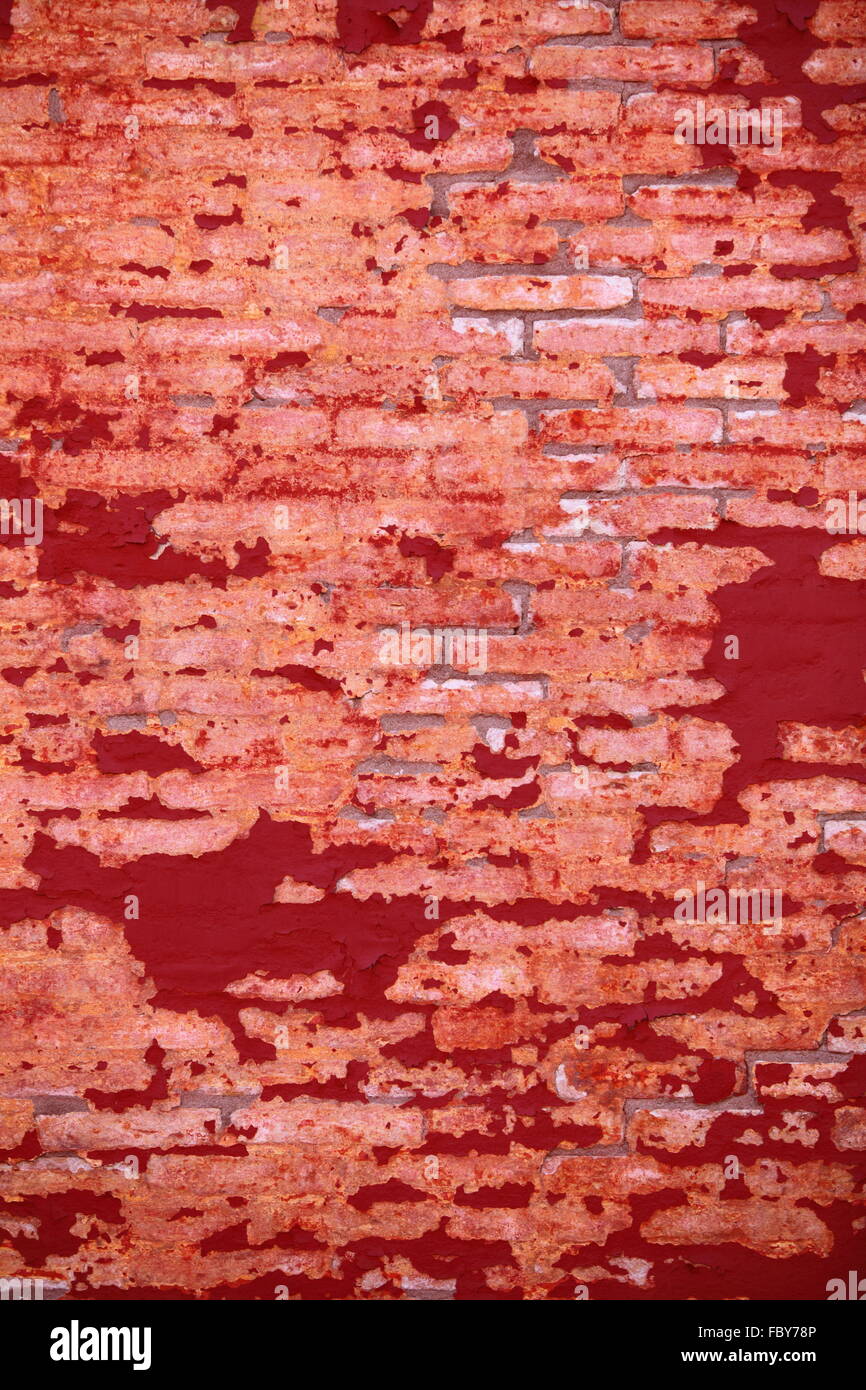 Background of grunge red brick wall texture Stock Photo - Alamy