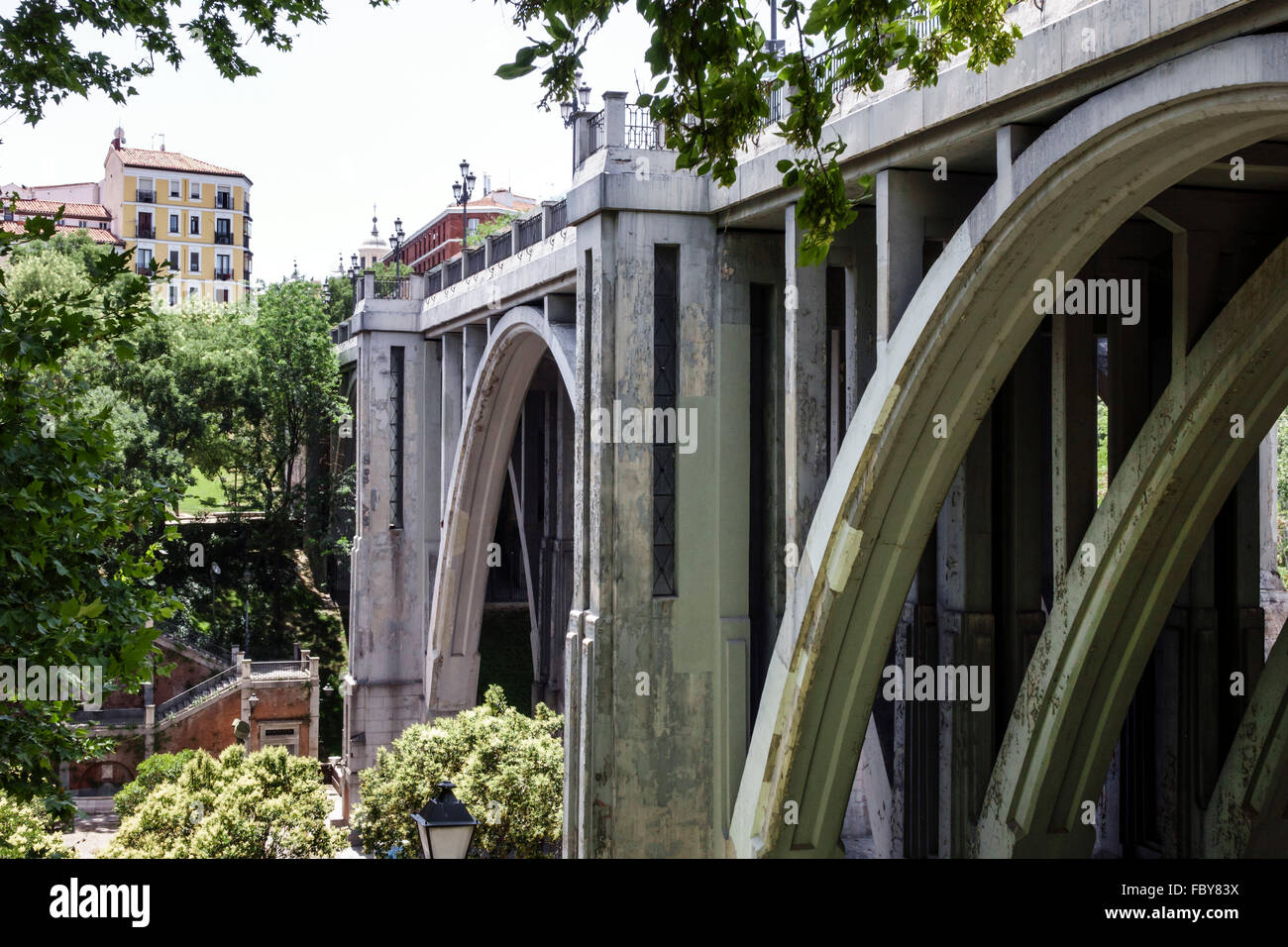 Madrid Spain,Europe European,Spanish,Centro,La Latina,Segovia Viaduct,bridge,arch,Spain150707061 Stock Photo