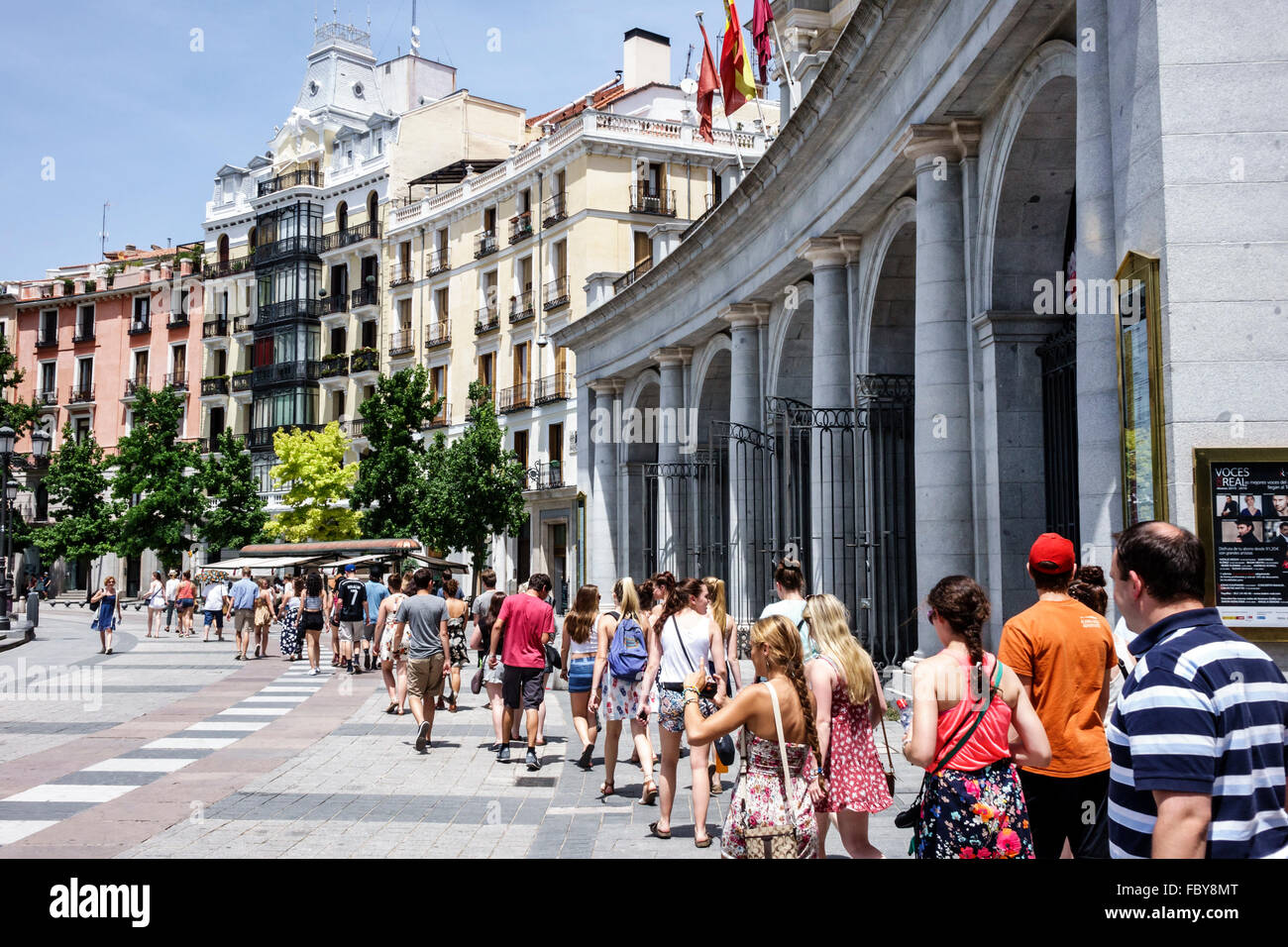 Madrid Spain,Europe European,Spanish,Centro,Plaza de Oriente,Teatro Real,street,buildings,Spain150707065 Stock Photo