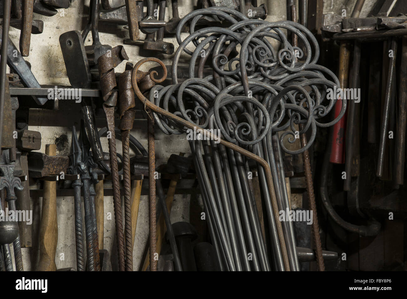Fire Smoke Blacksmith Tools Stock Photos Fire Smoke Blacksmith