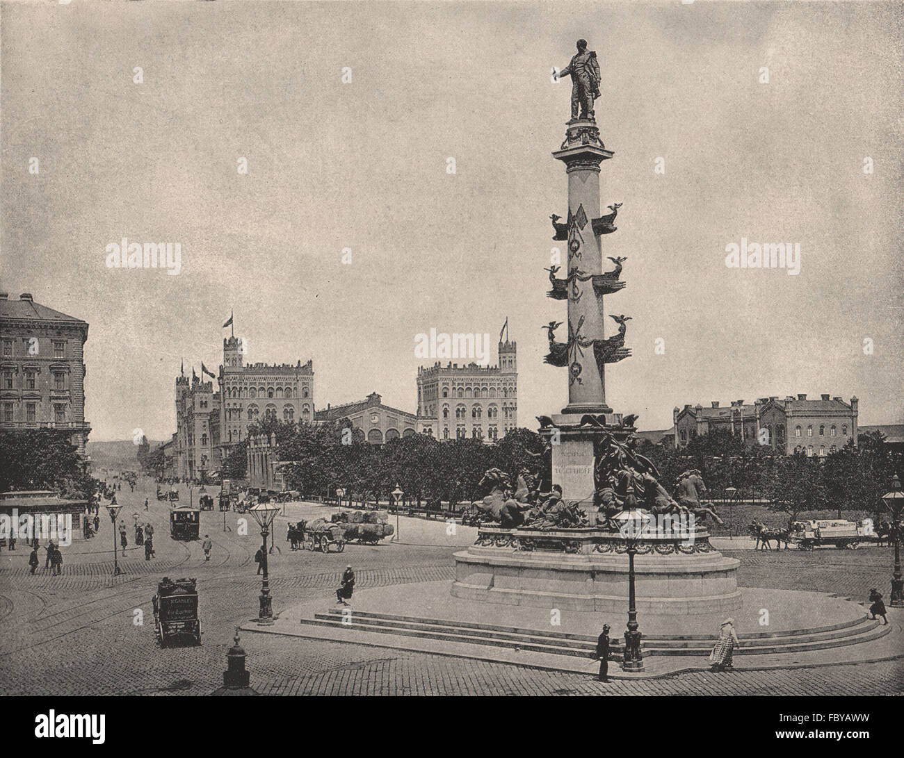 VIENNA. The Prater-Stern. Austria, antique print 1895 Stock Photo - Alamy