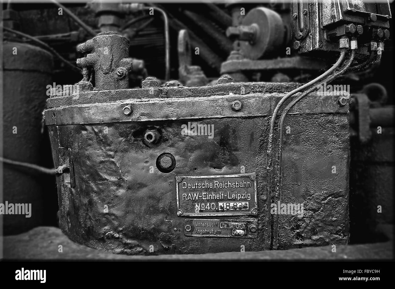 Steam Locomotive Detail Stock Photo