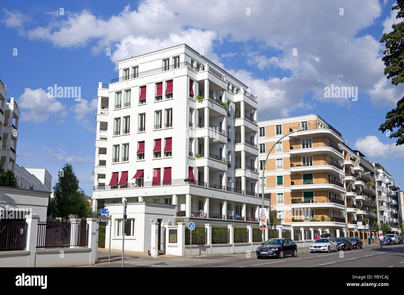 Berlin town houses Stock Photo