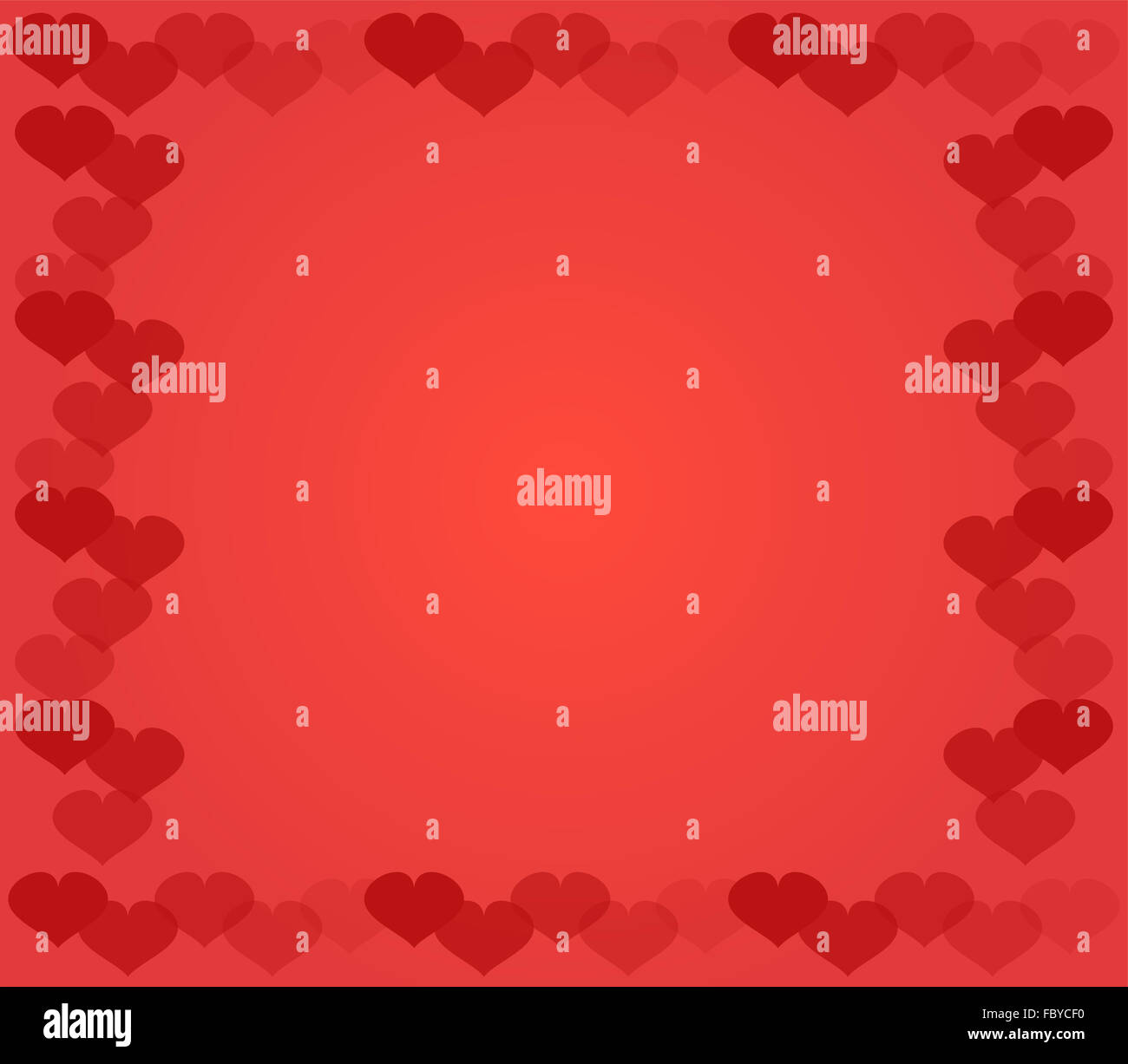 hearts on a white background Stock Photo - Alamy