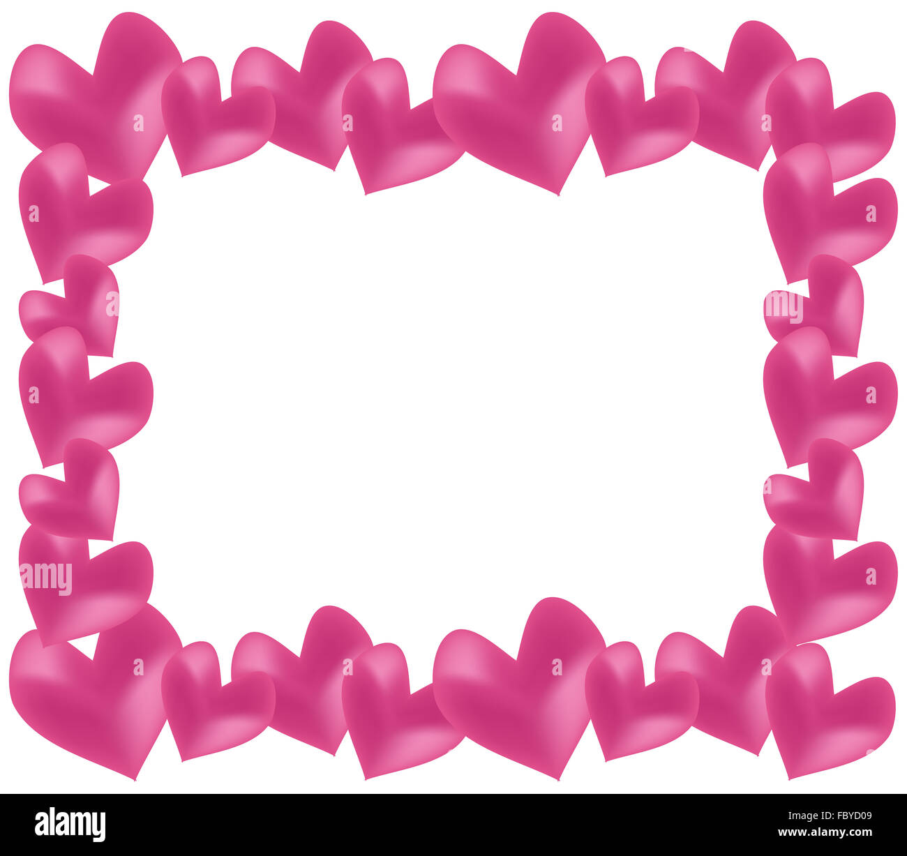 hearts on a white background Stock Photo - Alamy