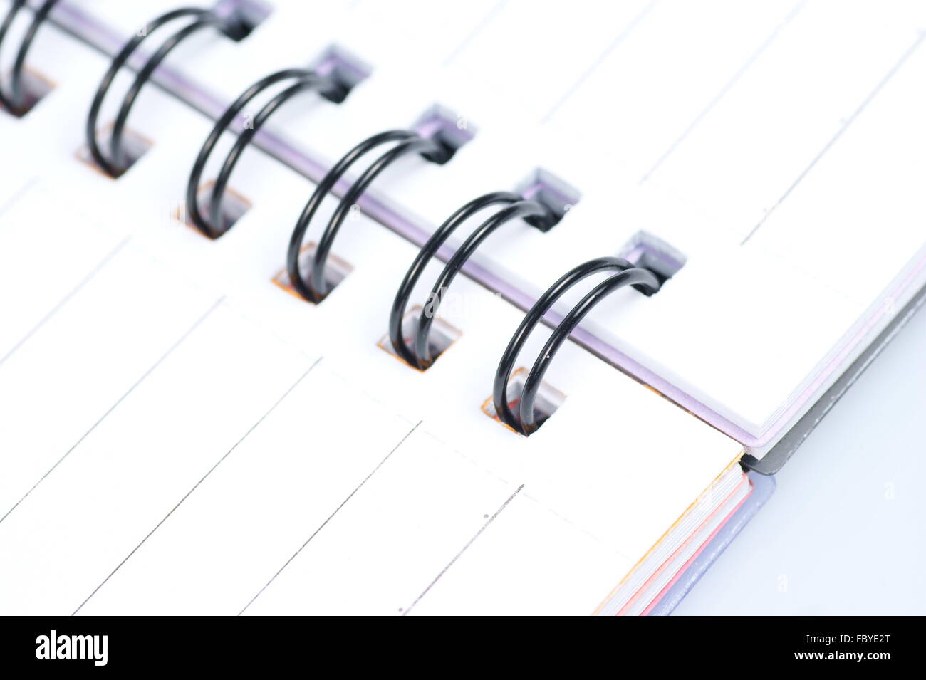 Notebook, spiral notepad macro Stock Photo Alamy