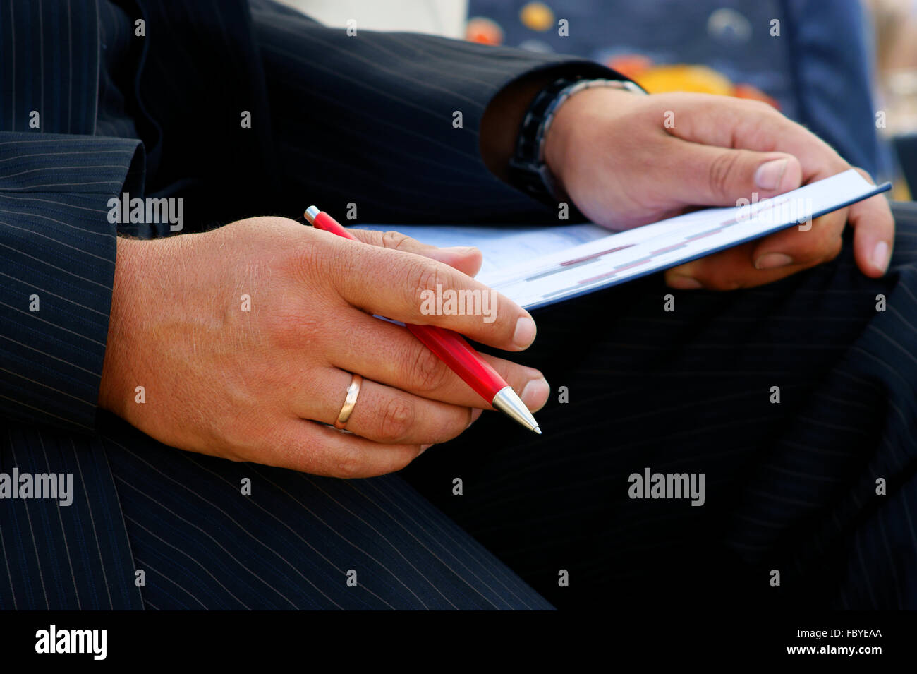 conference meeting notebooks and writing Stock Photo - Alamy