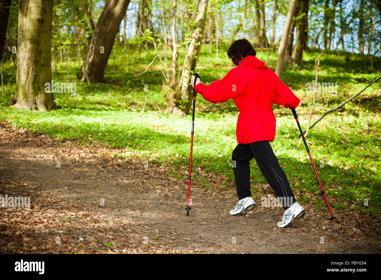 Back of woman walking exercise hi-res stock photography and images - Alamy