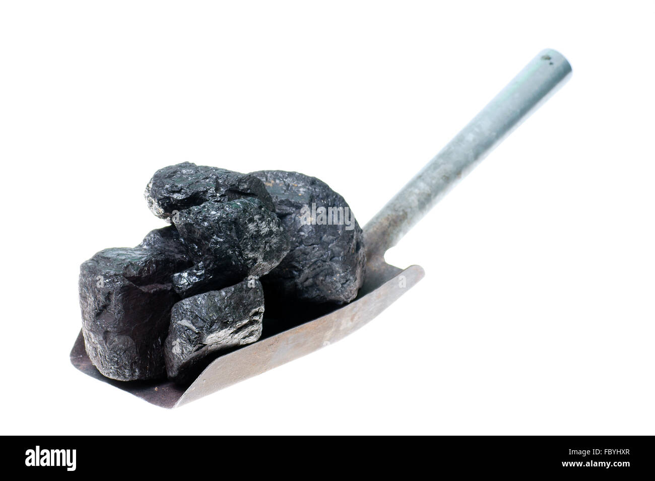 shovel and coal Stock Photo Alamy