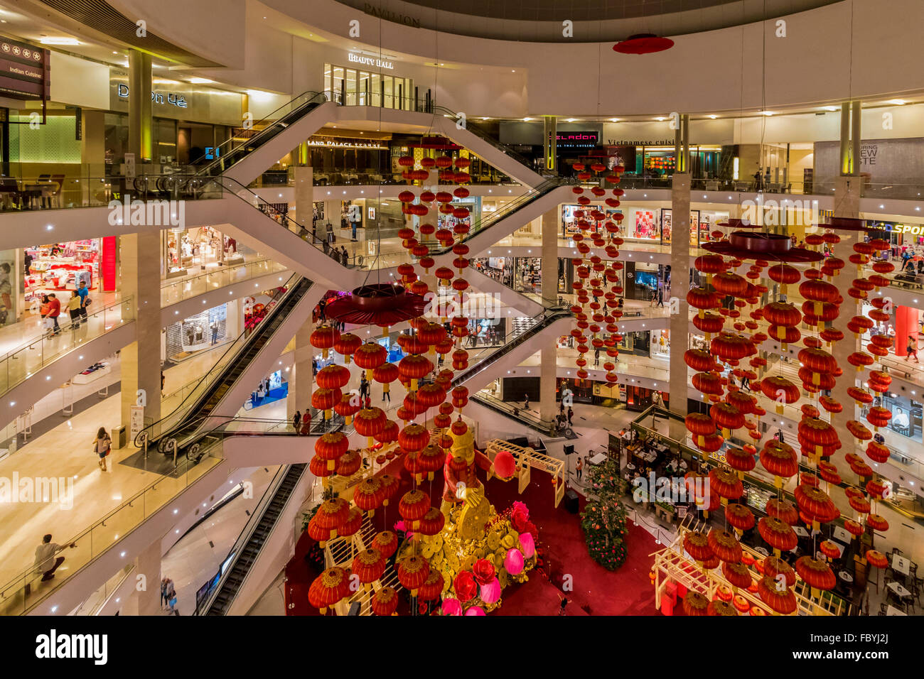 Pavilion Shopping Mall Preparing For The Chinese New Year In Kuala