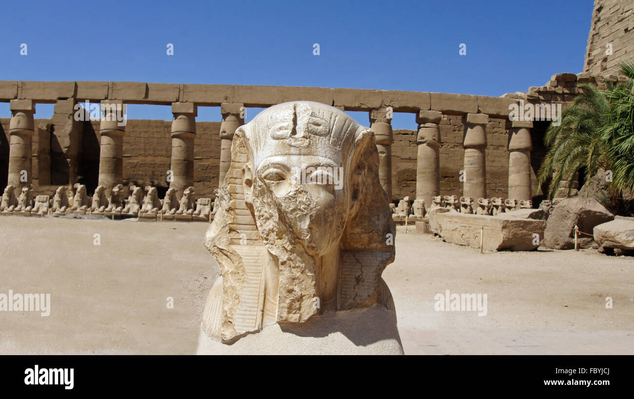 temple of karnak in luxor Stock Photo