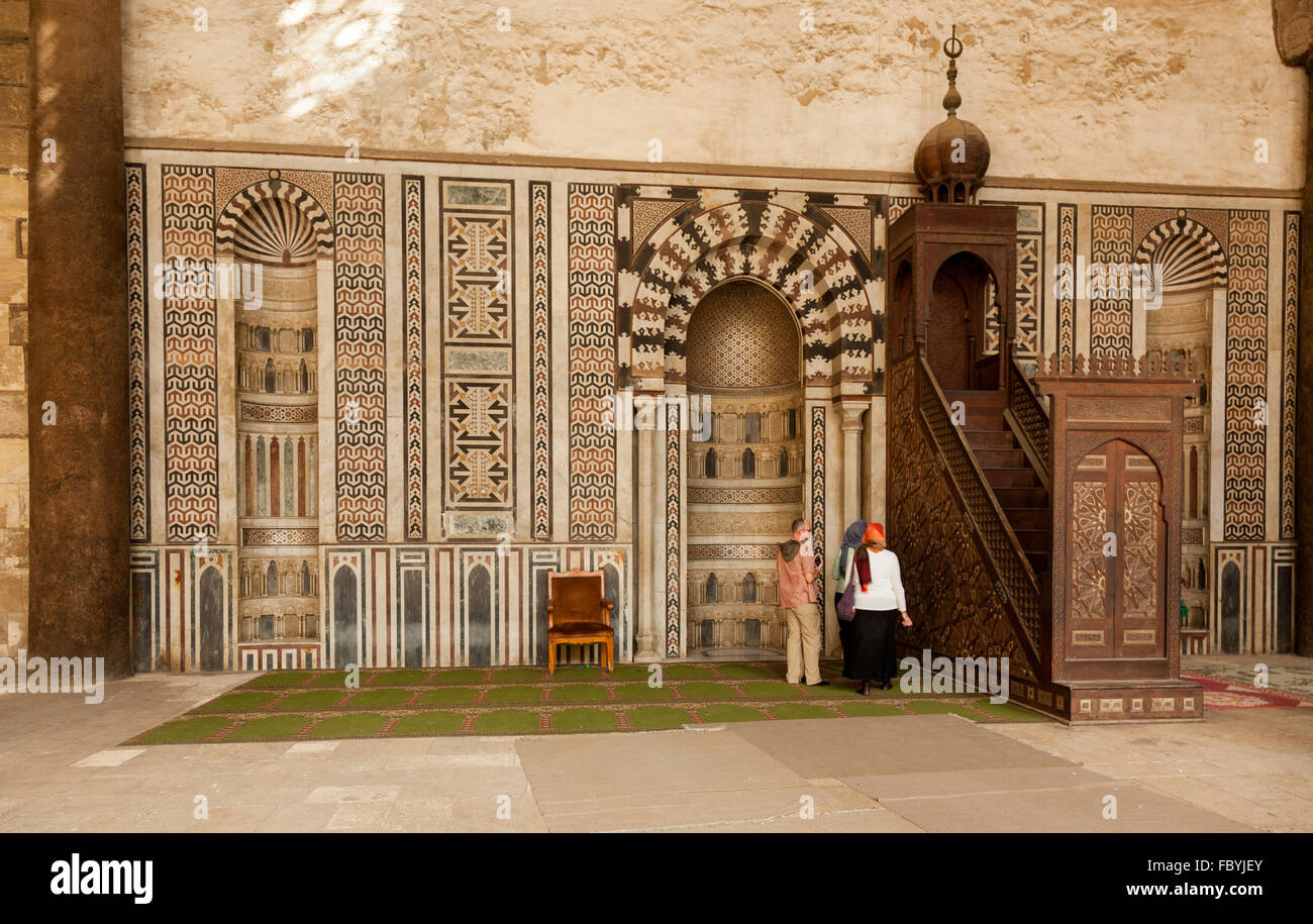 Minbar at Alabaster Mosque Citadel Cairo Egypt Stock Photo