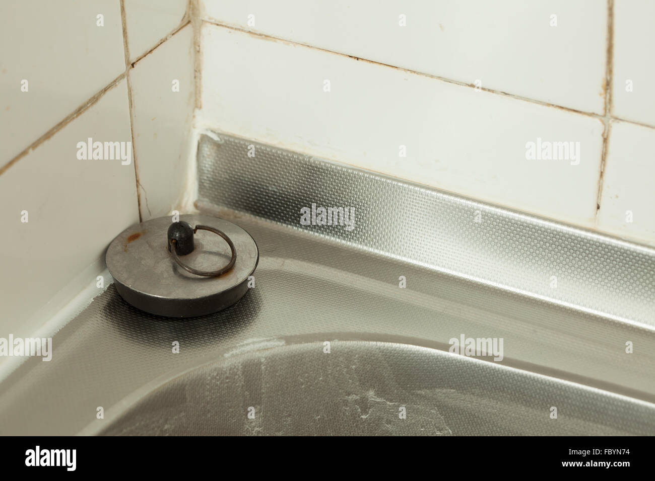 Washing dishes. Kitchen sink. Housework. Stock Photo