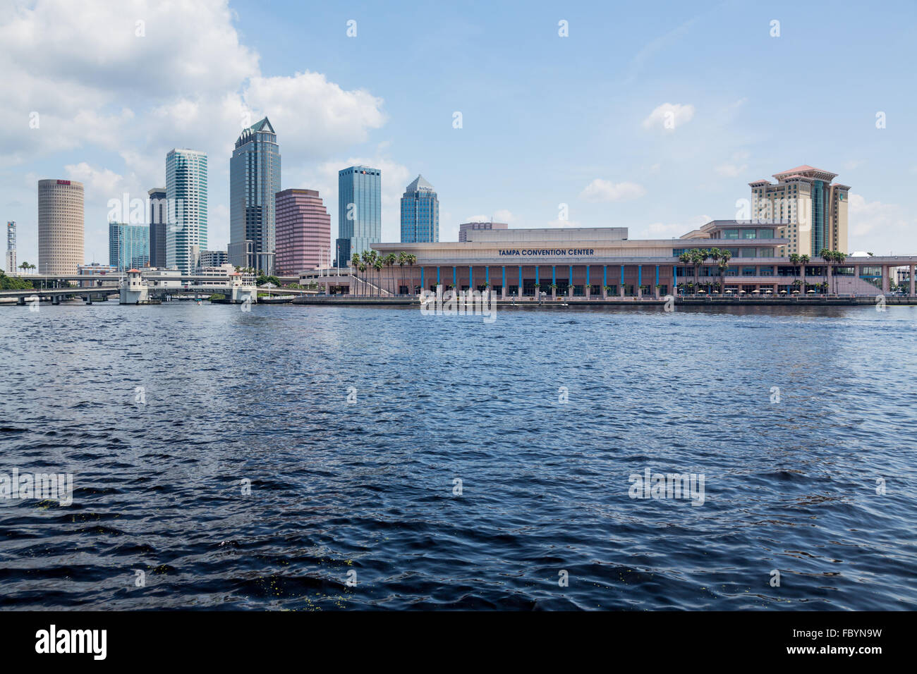 City skyline of Tampa Florida during the day Stock Photo