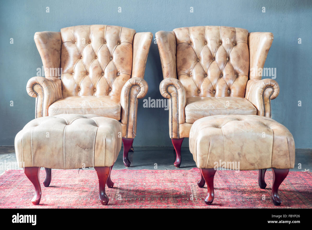 sofa in vintage room Stock Photo - Alamy