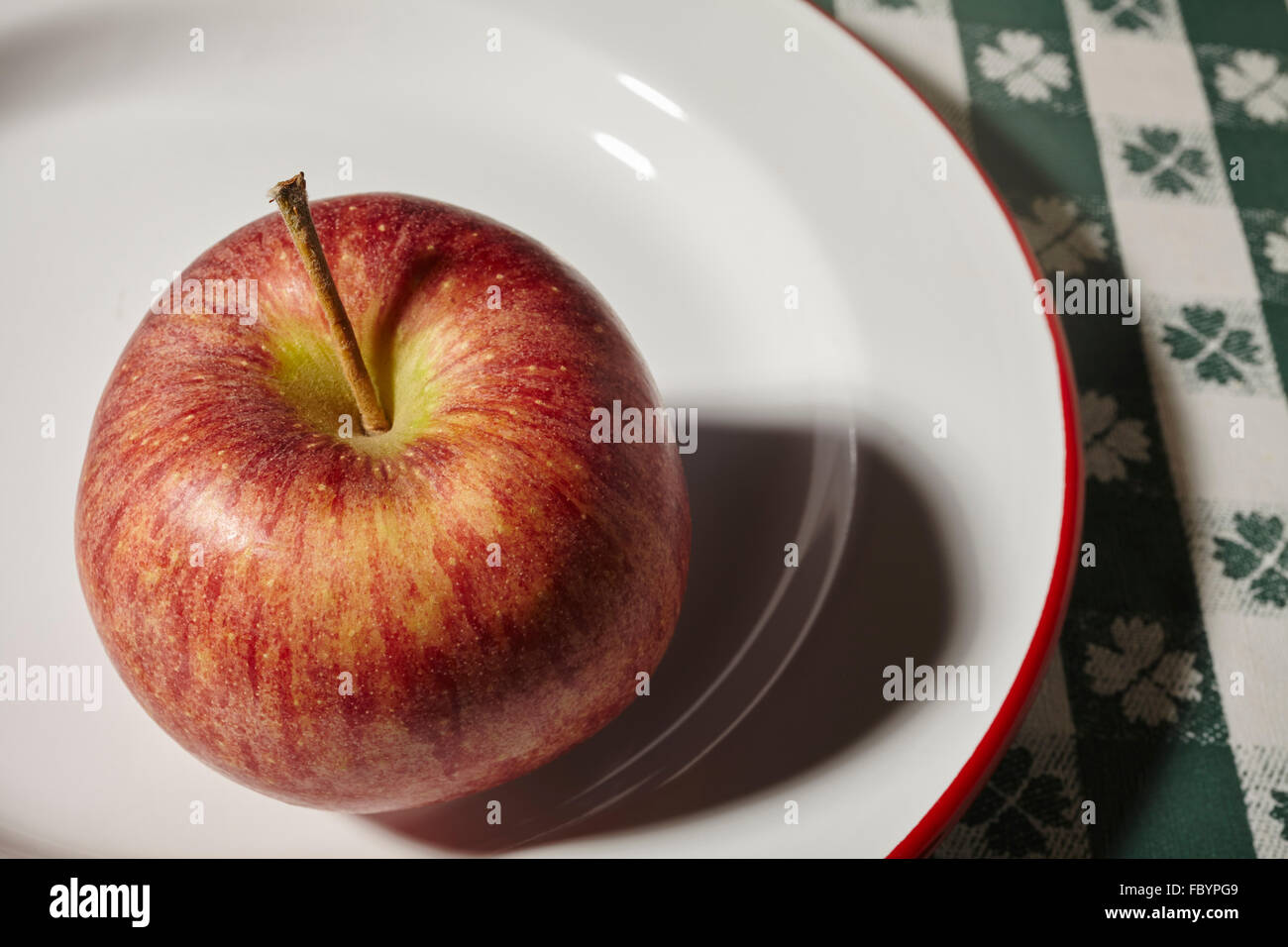 A single cameo apple Stock Photo Alamy
