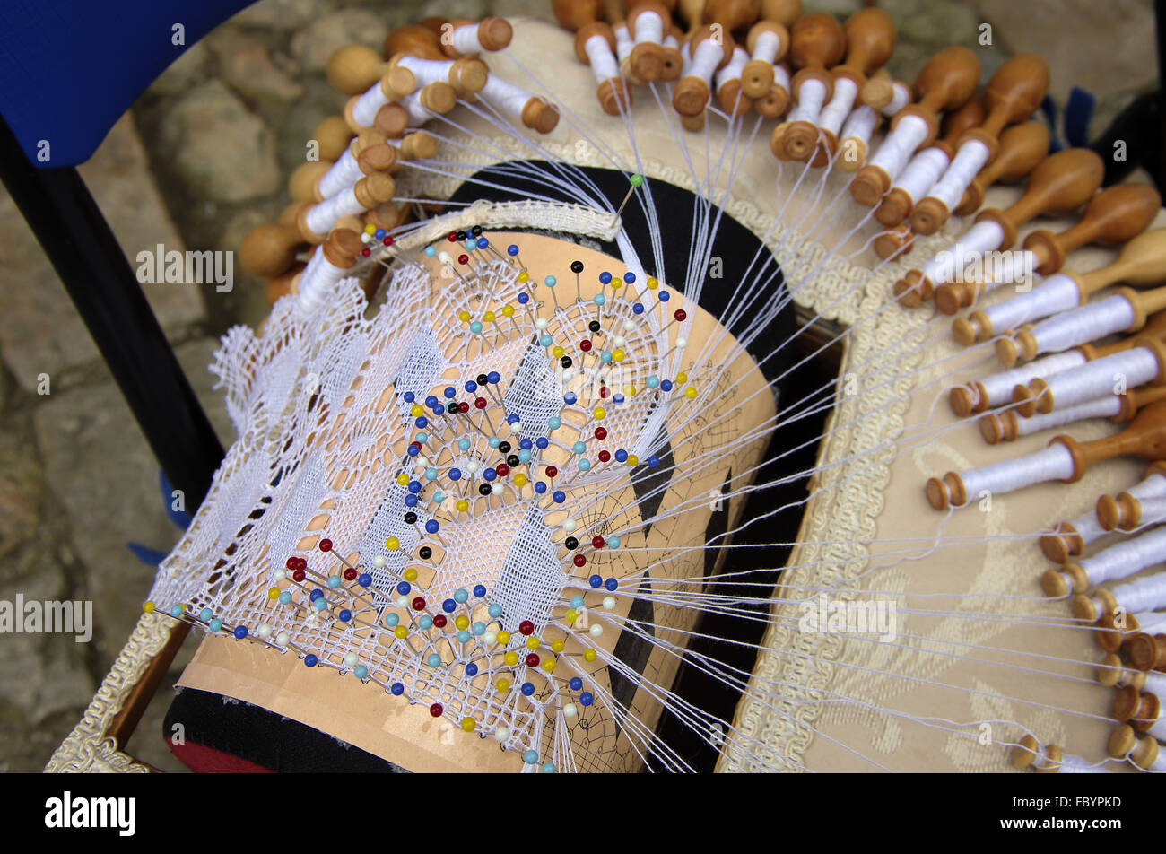 Lace making Stock Photo 93423553 Alamy