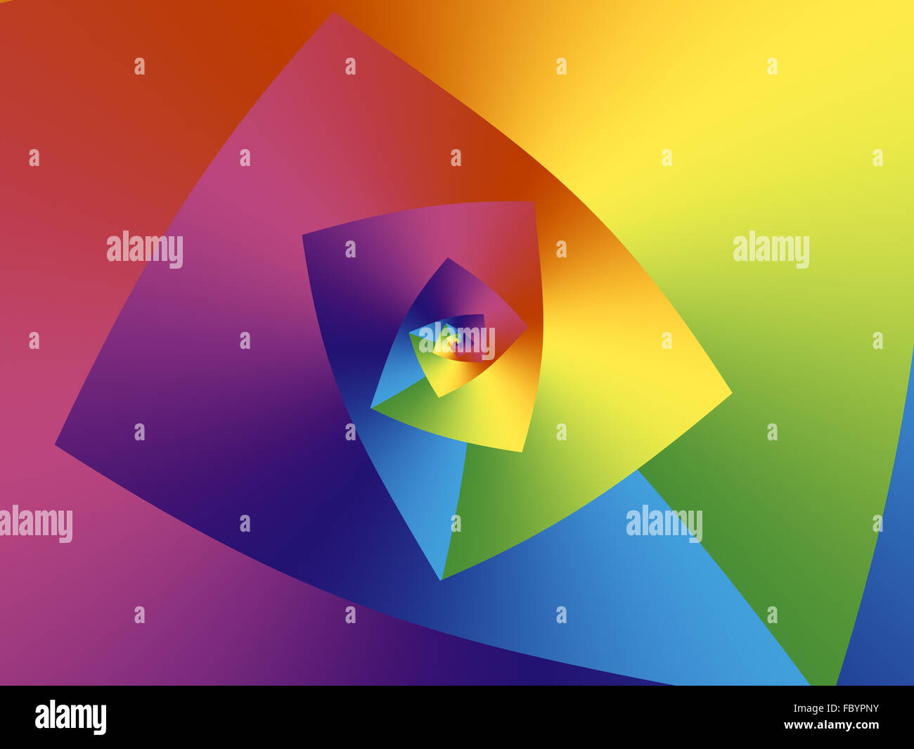 infinite droste helix in spectral colors Stock Photo - Alamy