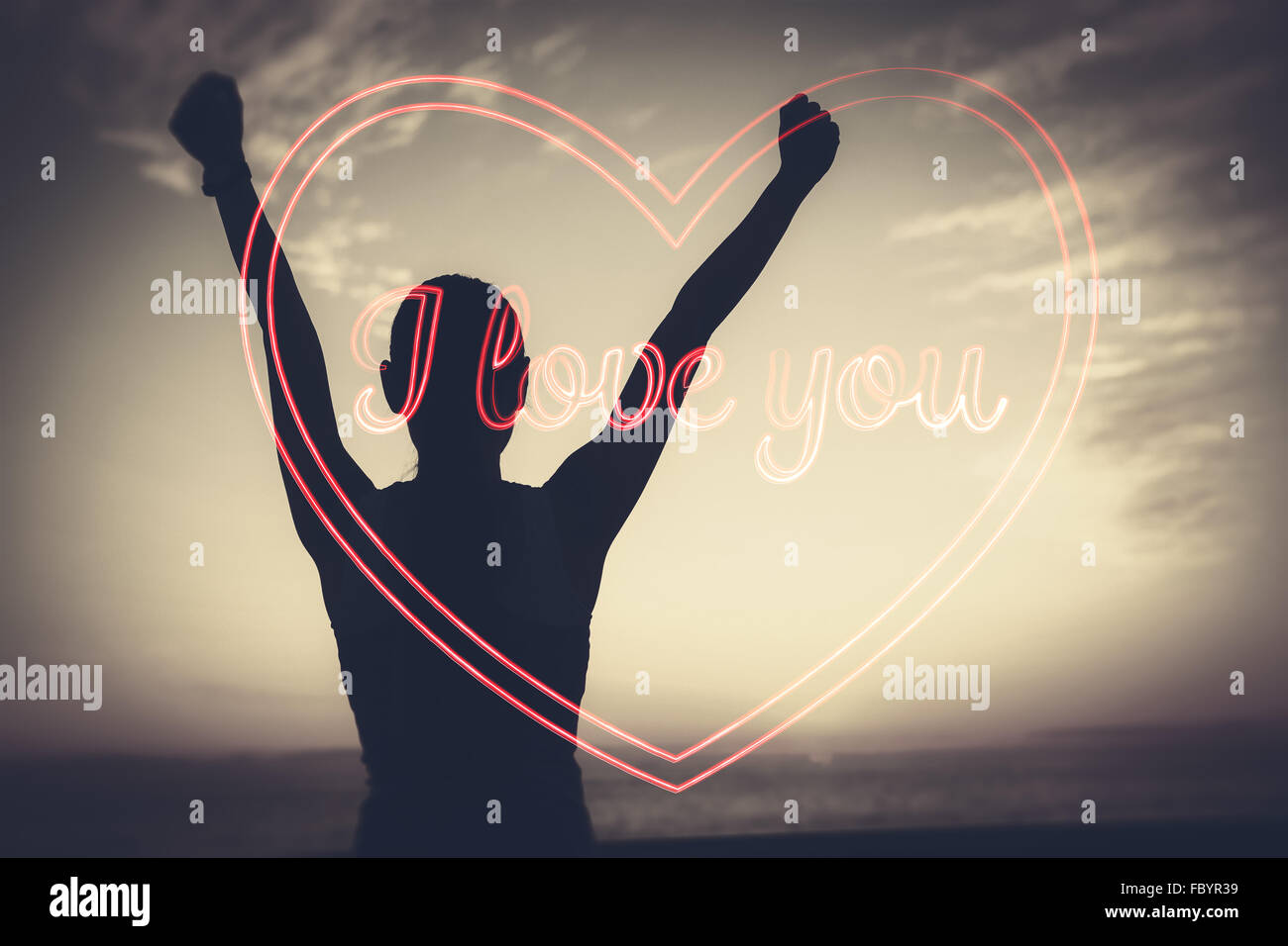Composite image of i love you Stock Photo