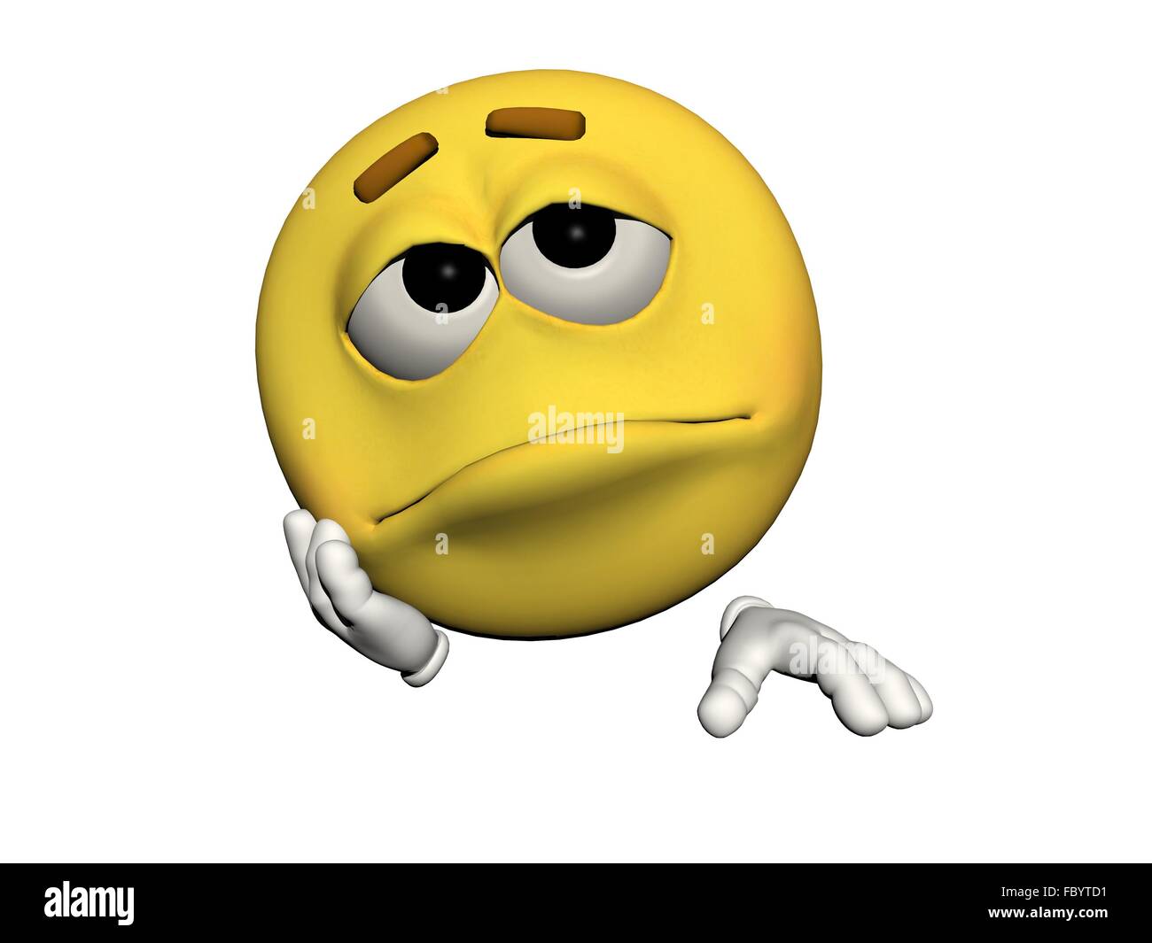 emoticon sad Stock Photo Alamy
