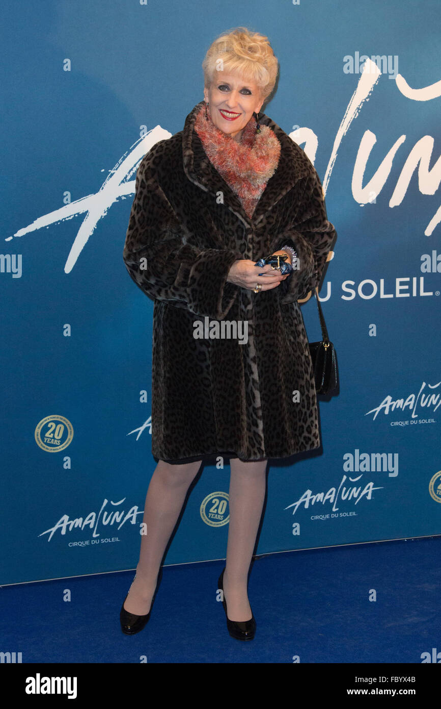 London, UK. 19 January 2016. Actress Anita Dobson. Celebrities arrive