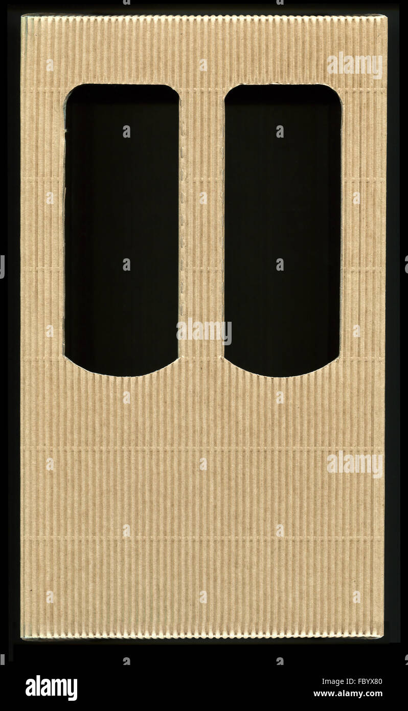 carton made from brown corrugated cardboard Stock Photo Alamy
