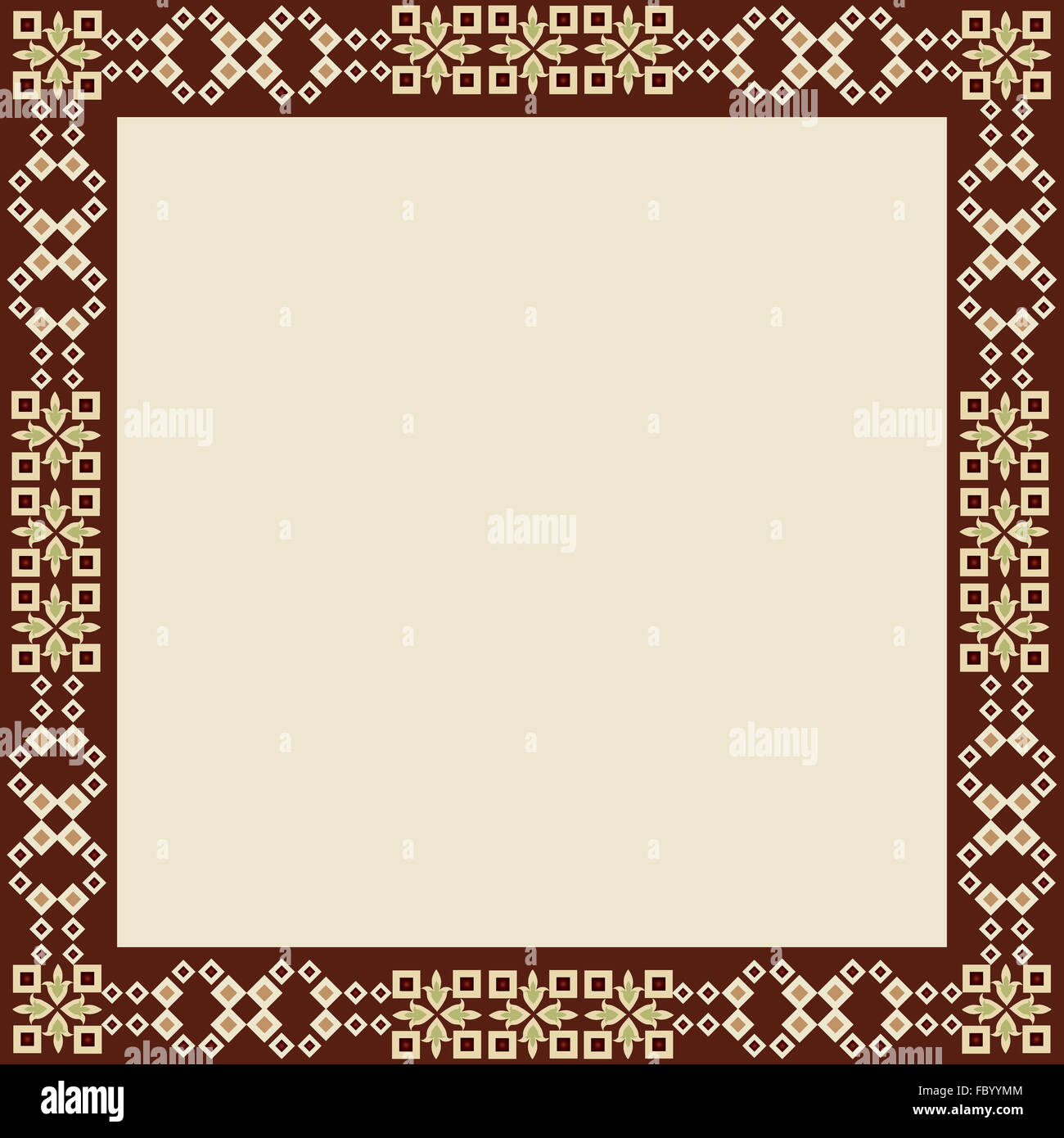 oriental style border and frame vector Stock Photo - Alamy