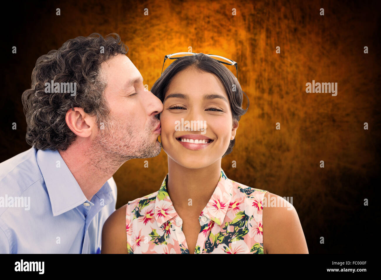 Mature woman and young man kissing hi-res stock photography and images ...
