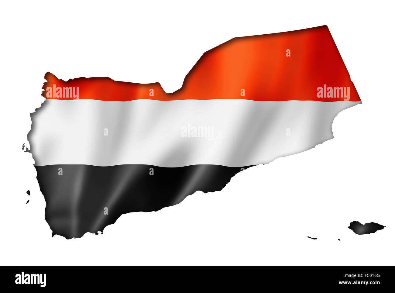 Yemen flag map Stock Photo - Alamy