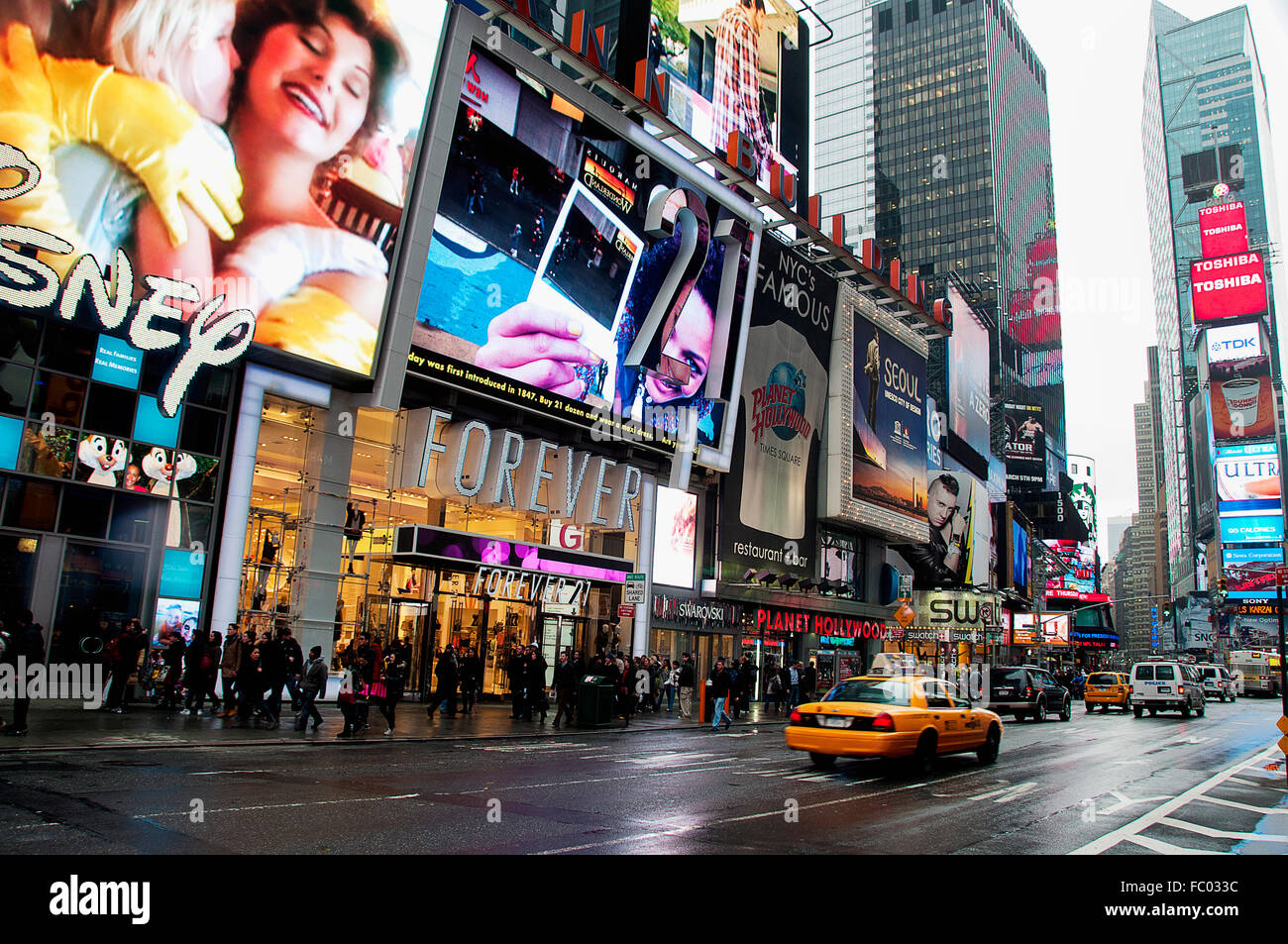 TImes Square in New York city. Stock Photo