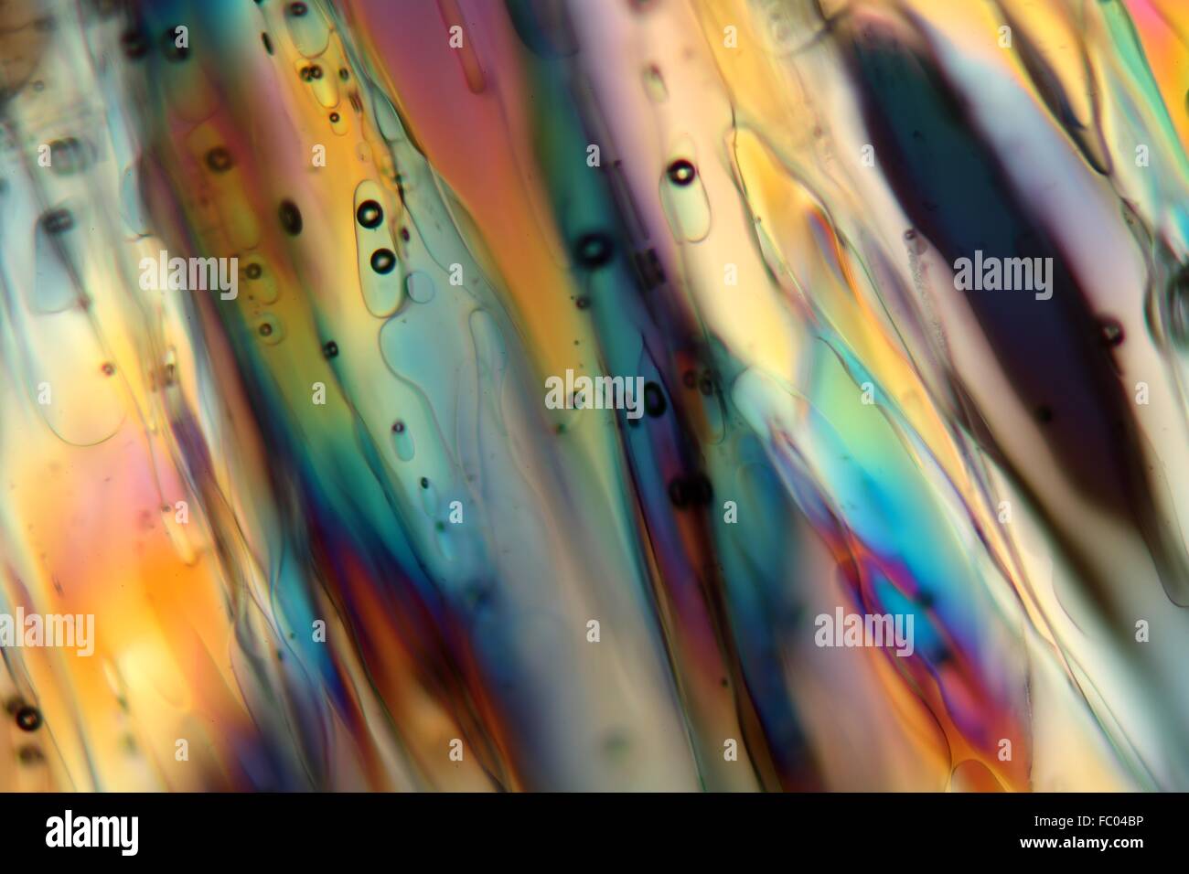 Eis unter dem Mikroskop Stock Photo