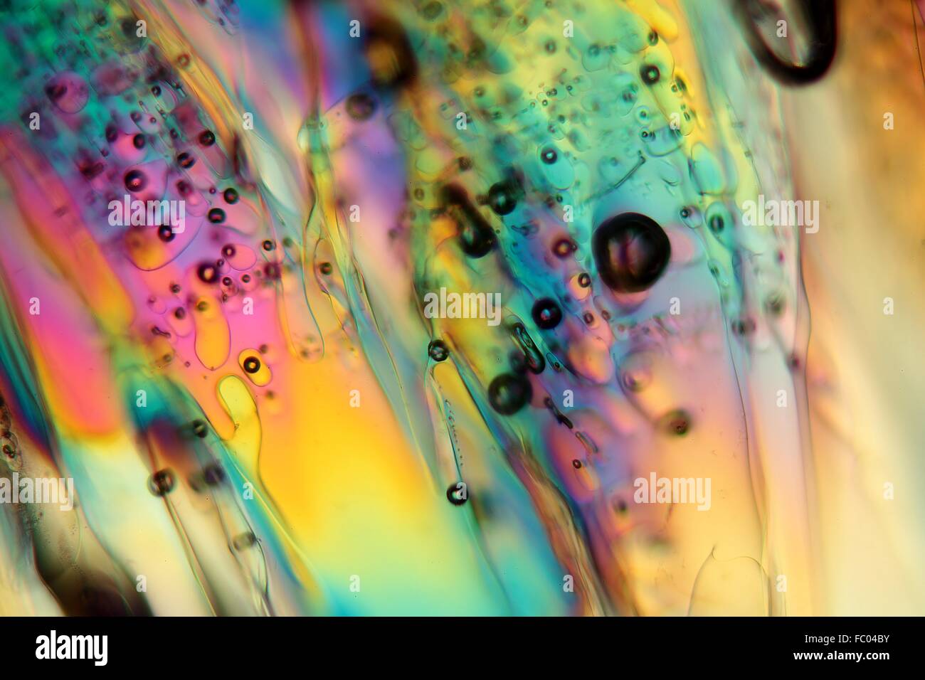 Ice under a microscope Stock Photo - Alamy