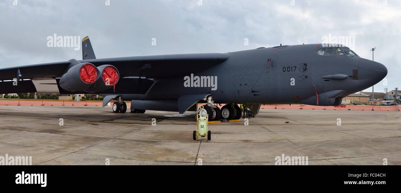 Air Force B-52 Stratofortress Bomber Stock Photo