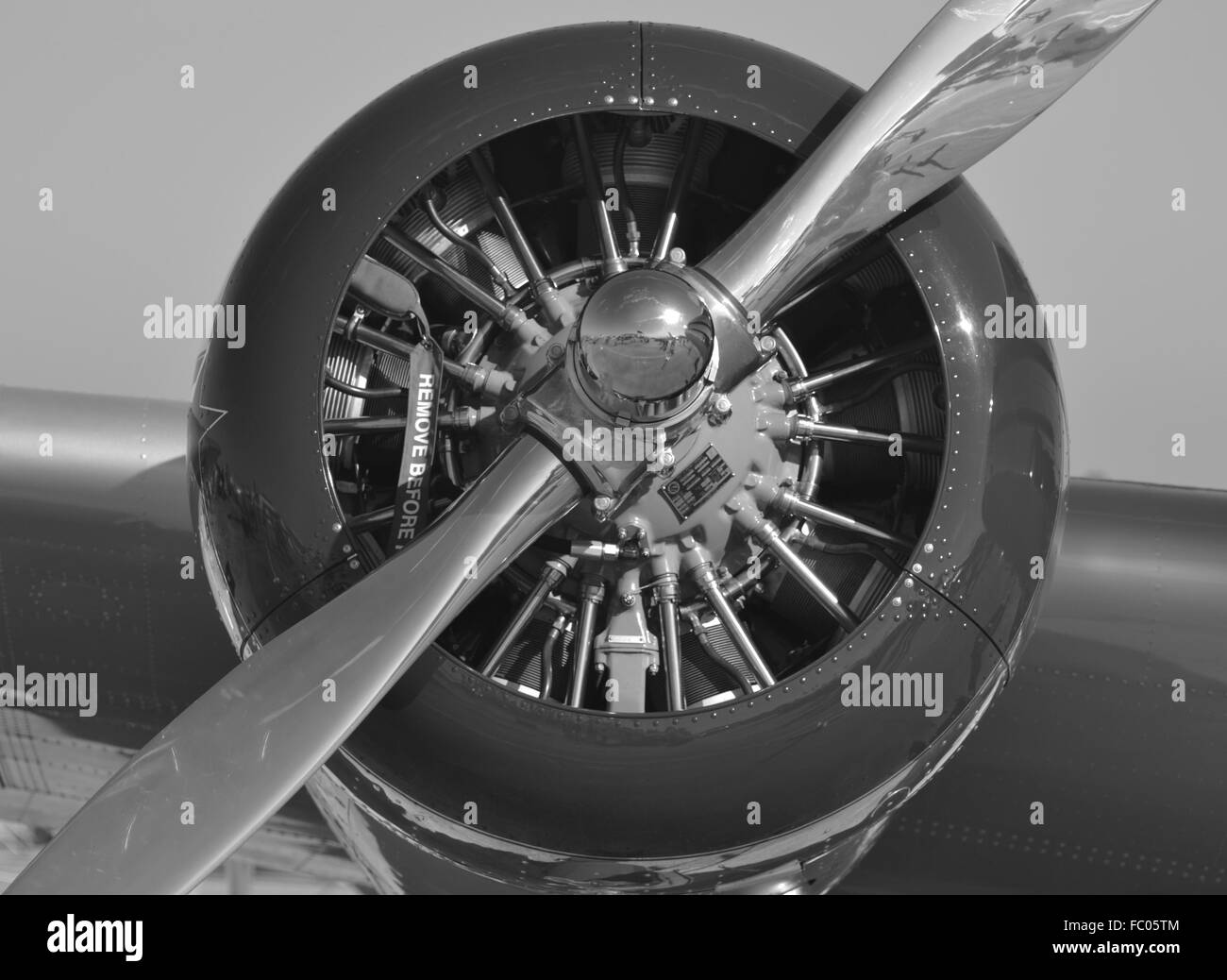 Propeller Airplane Black And White Stock Photos Images Alamy