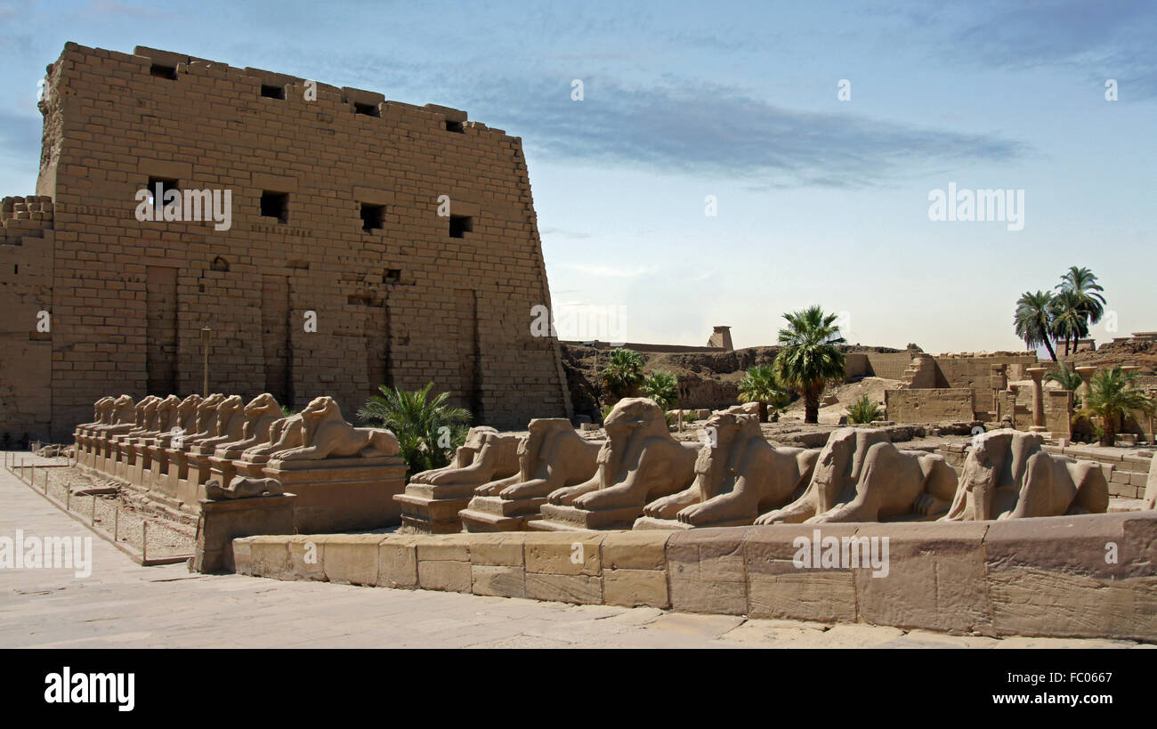 temple of karnak Stock Photo