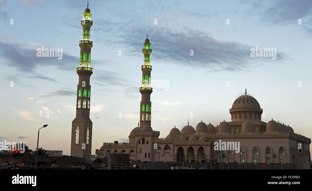 hurghada mosque Stock Photo