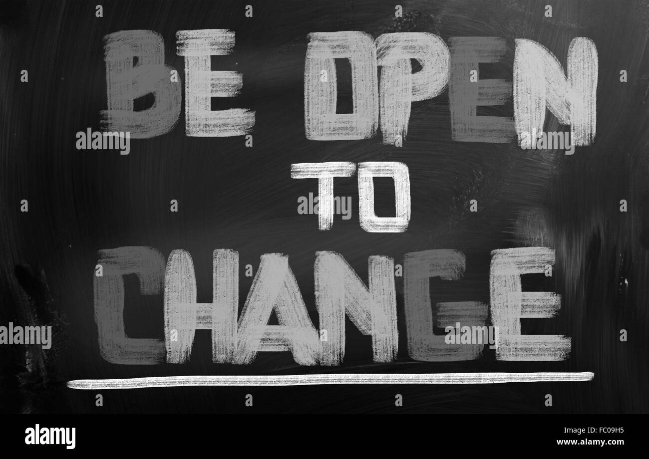 Be Open To Change Concept Stock Photo