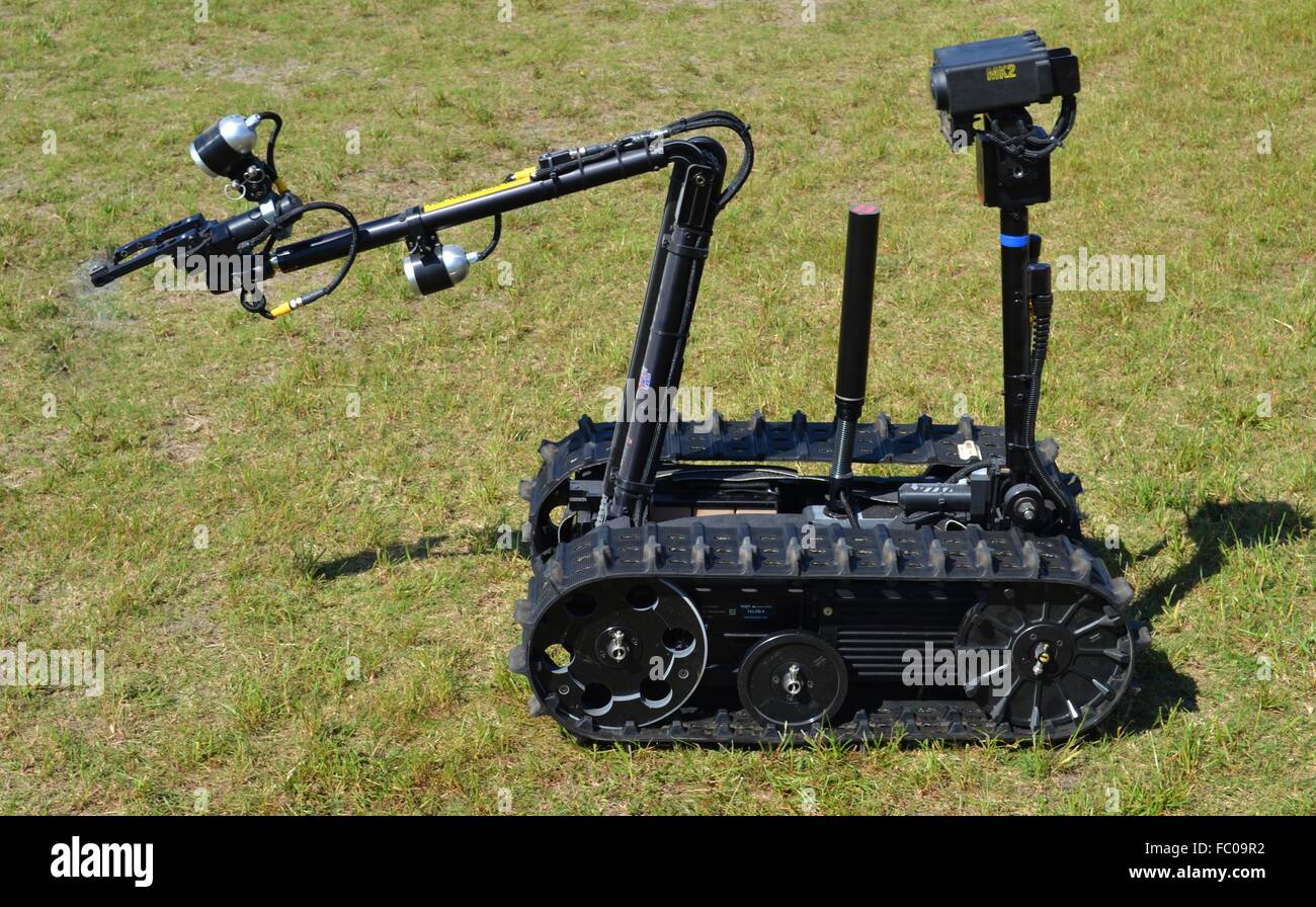 TALON 4 Bomb Disposal Robot, used by U.S. Army Special Forces teams for remote-controlled explosive ordnance disposal Stock Photo