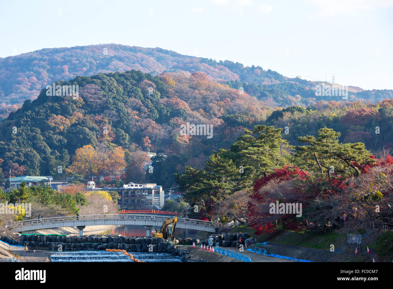 Uji Town in Kyoto Stock Photo