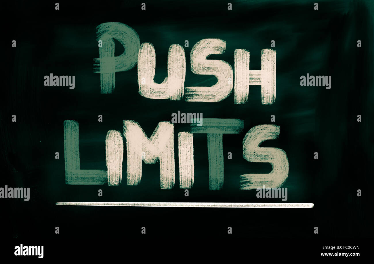 Push Limits Concept Stock Photo