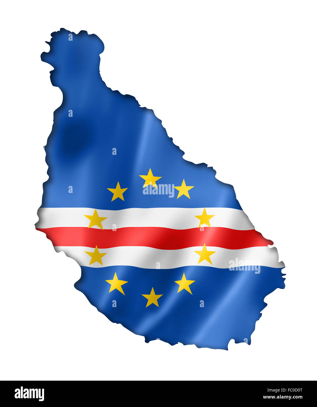 Cape Verde Flag Map Stock Photo Alamy